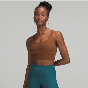 Lululemon Ribbed Align Bra Roasted Brown sz 8